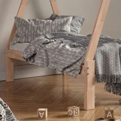 VICCO Lit Pour Enfant „Tipi" 70x140cm Naturel VitaliSpa -Lit enfant Soldes Boutique 59119667 5