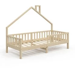 Lit Cabane „Noemi" 200x90cm Nature VitaliSpa