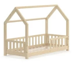 Lit Cabane „Wiki" 80x160cm Nature VitaliSpa