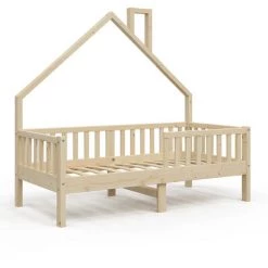 Lit Cabane „Noemi" 80x160cm Nature VitaliSpa