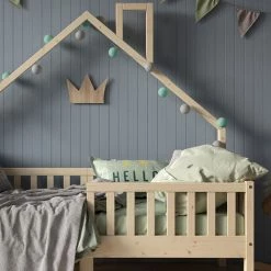 Lit Cabane „Noemi" 80x160cm Nature VitaliSpa -Lit enfant Soldes Boutique 59119838 5