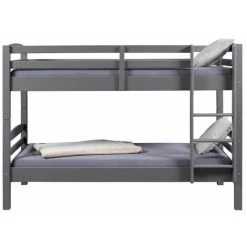 Paris Prix - Lit Superposé En Bois "marius" 90x200cm Gris -Lit enfant Soldes Boutique 59801211 4