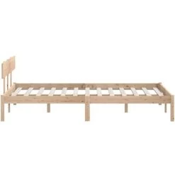 INLIFE Cadre De Lit Bois De Pin Massif 120x200 Cm -Lit enfant Soldes Boutique 59849188 5