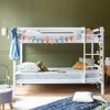 HAPPY GARDEN Lits Superposés Pour Enfants 190x90cm Blanc AMBRE - Blanc