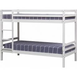 HAPPY GARDEN Lits Superposés Pour Enfants 190x90cm Blanc AMBRE - Blanc -Lit enfant Soldes Boutique 59927379 3