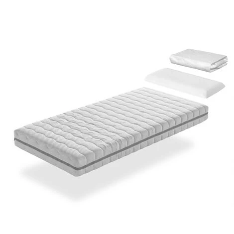 DREAMDI Pack Matelas 80X160 GEA LIT ENFANTS, Epaisseur 18 CM + 1 Oreiller à Memoire 80x35 + 1 Protege Matelas 80x160 1 DREAMDI Pack Matelas 80X160 GEA LIT ENFANTS, Epaisseur 18 CM + 1 Oreiller à Memoire 80x35 + 1 Protege Matelas 80x160