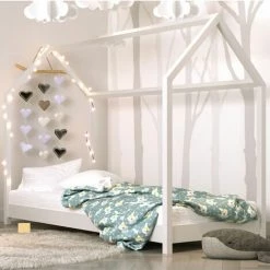 MAISON AUBERTIN Lit Cabane - Blanc 80x180 Cm - Blanc