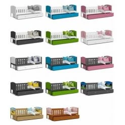 KIDS LITERIE Lit Enfant Tomy 90x190 Blanc - Gris Livré Avec Sommiers, Tiroir Et Matelas En Mousse De 7cm - Blanc - Gris 7 KIDS LITERIE Lit Enfant Tomy 90x190 Blanc - Gris Livré Avec Sommiers, Tiroir Et Matelas En Mousse De 7cm - Blanc - Gris -Lit enfant Soldes Boutique 60051756 4