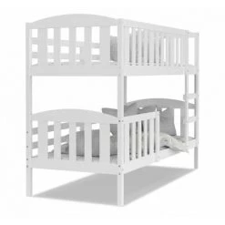 KIDS LITERIE Lit Superposé Leo 90x190 Blanc - Blanc Livré Avec Sommiers - Blanc - Blanc -Lit enfant Soldes Boutique 60051855 3