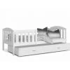 KIDS LITERIE Lit Enfant Cleo 90x190 ( Sans Matelas ) Blanc - Blanc Livré Avec Le Sommiers Et Tiroir. - Blanc - Blanc