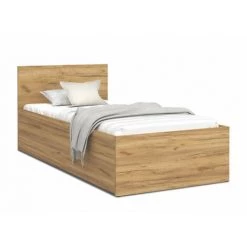 KIDS LITERIE Lit Panama 90x190 - Sommier Inclus Chène - Chène