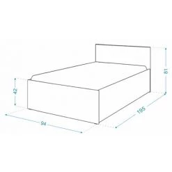 KIDS LITERIE Lit Panama 90x190 - Sommier Inclus Chène - Chène -Lit enfant Soldes Boutique 60051960 4