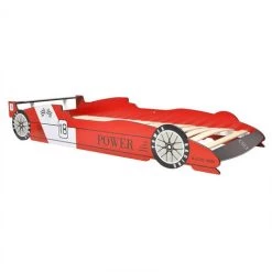 FIMEI Lit Voiture De Course Pour Enfants Avec LED 90 X 200 Cm Rouge -Lit enfant Soldes Boutique 60100090 4