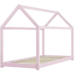 Lit Enfant Design Maison Netstal 200 X 90 Cm Rose [en.casa] -Lit enfant Soldes Boutique 60469361 5