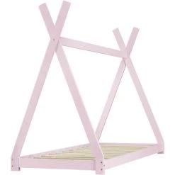 Lit De Tipi Pour Enfant Onejda Rose 200 X 90 Cm [en.casa] -Lit enfant Soldes Boutique 60496029 5