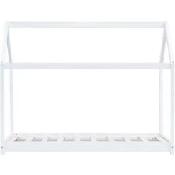 NOVA Lit Pour Enfants Blanc En Pin Massif En Bois à Lattes En Bois Taille : 70x140 Cm -Lit enfant Soldes Boutique 60806913 3
