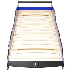 SUPERMARKET Lit Voiture De Course Pour Enfants 90x200 Cm Bleu SUHB-244465 -Lit enfant Soldes Boutique 61303877 4