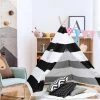 Randaco Tipi Tente Tente De Jeu Pour Enfants Amovible Jardin Tipii Tente Pour Enfants Tente Indienne 120x120CM - Noir