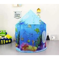 TINOR Les Enfants Jouent Tentes Tente Pour Enfants Château Bleu Océan, Tipi Pour Enfants, Maison De Tente De Jeu, Maison De Tente Pour Bébé, Tente De Jardin Pour Maison De Jeu Pour Bébé -Lit enfant Soldes Boutique 64032180 5