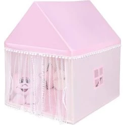RELAX4LIFE Tente De Jeu Pour Enfant Avec Rideau à Double Filet, Château Pour Enfants Avec Cadre En Bois, Maison De Jeu Extérieur&Intérieur, Décoration Chambre Enfant,106x122x137cm (Rose) 8 RELAX4LIFE Tente De Jeu Pour Enfant Avec Rideau à Double Filet, Château Pour Enfants Avec Cadre En Bois, Maison De Jeu Extérieur&Intérieur, Décoration Chambre Enfant,106x122x137cm (Rose) -Lit enfant Soldes Boutique 64129836 4