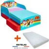 BEBEGAVROCHE Pack Lit Matelas Pat'patrouille Arc En Ciel = Lit + Sommier + Lattes + Matelas - 70x140 Cm - Multicolor