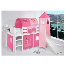 BEFARA LIT MI-HAUT JUPITER AVEC TOBOGGAN - 90 X 200 - Ballerine