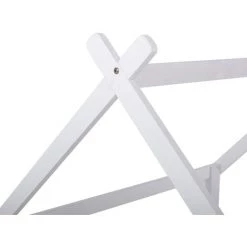 MODERNLUXE Lit Cabane Enfant 90x200cm Avec Sommier à Latte Convertible Lit Enfant Cadre De Lit En Bois Blanc -Lit enfant Soldes Boutique 64694582 5