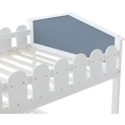 MODERNLUXE Lit Superposé Convertible 120x200/90x200 Cm Lit Enfant En Pin Massif Avec Sommier à Lattes -Lit enfant Soldes Boutique 64757035 4