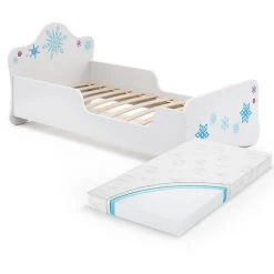 Lit D'enfant „flocon De Neige" 160x80cm Blanc VitaliSpa