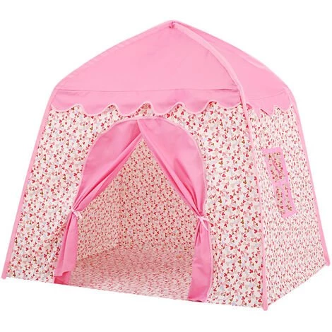 TANCYCO Tente De Jeu Pour Enfants Château De Princesse Tente De Jeu En Tissu Oxford Grande Maison De Fée Avec Sac De Transport Pour Garçons Et Filles Intérieur Extérieur (rose B) 1 TANCYCO Tente De Jeu Pour Enfants Château De Princesse Tente De Jeu En Tissu Oxford Grande Maison De Fée Avec Sac De Transport Pour Garçons Et Filles Intérieur Extérieur (rose B)