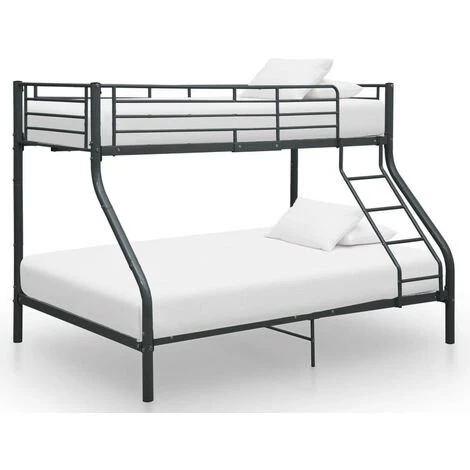 LES TENDANCES Lit Superposé Métal Laqué Noir Jazz 90 Et 140 Cm 1 LES TENDANCES Lit Superposé Métal Laqué Noir Jazz 90 Et 140 Cm