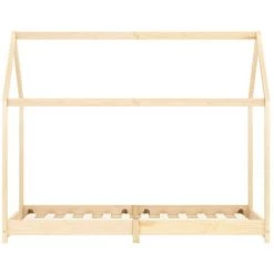 LES TENDANCES Lit D'enfant Cabane Bois De Pin Massif 70x140 Cm -Lit enfant Soldes Boutique 66905053 3