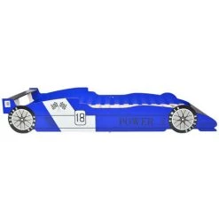 LES TENDANCES Lit Voiture De Course Pour Enfants 90 X 200 Cm Bleu -Lit enfant Soldes Boutique 66905607 3