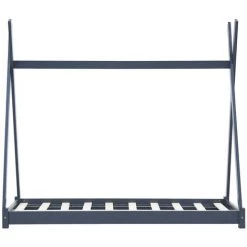 LES TENDANCES Cadre De Lit D'enfant Gris Bois De Pin Massif 70x140 Cm 7 LES TENDANCES Cadre De Lit D'enfant Gris Bois De Pin Massif 70x140 Cm -Lit enfant Soldes Boutique 66906224 3