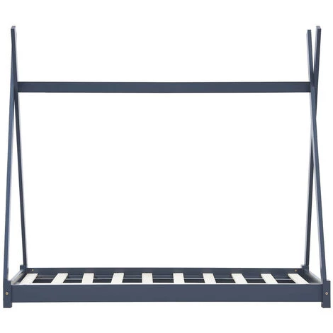 LES TENDANCES Cadre De Lit D'enfant Gris Bois De Pin Massif 70x140 Cm 3 LES TENDANCES Cadre De Lit D'enfant Gris Bois De Pin Massif 70x140 Cm – Image 3