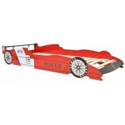 LES TENDANCES Lit Voiture De Course Pour Enfants Avec LED 90 X 200 Cm Rouge -Lit enfant Soldes Boutique 66908920 5