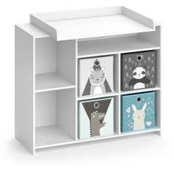 VICCO Lit D'enfant „Design" 200x90cm Naturel Avec Matelas VitaliSpa